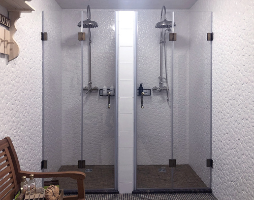 Душевая перегородка складная, две двери