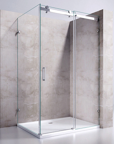 Угловая душевая перегородка с раздвижной дверью