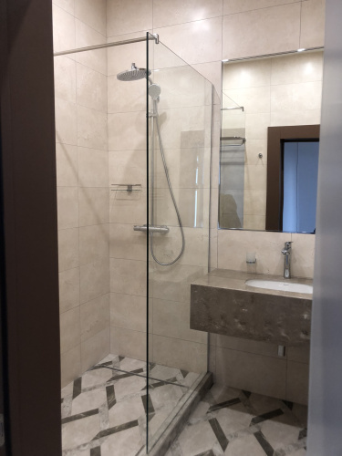 Стеклянная шторка в душ