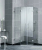 Душевая перегородка трапеция с двумя дверьми