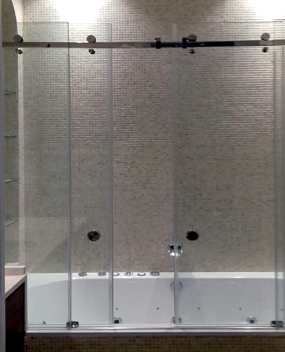 Душевая перегородка с двумя раздвижными дверьми