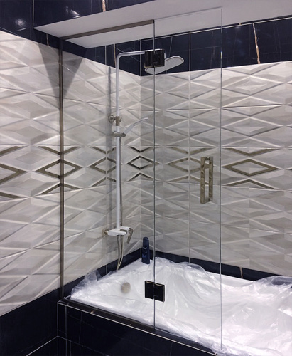 Шторка на ванну дверь-добор