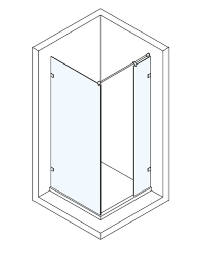 Две шторки в душ