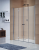 Душевая перегородка прямая с двумя дверьми