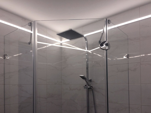 Душевая перегородка трапеция