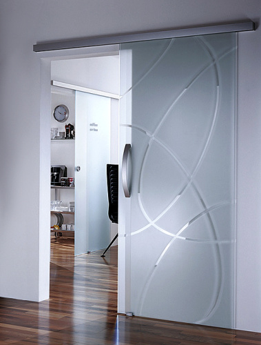 Дверь раздвижная с закрытым треком