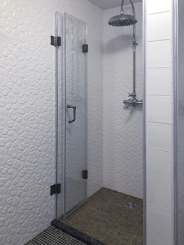 Душевая перегородка складная, две двери