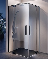 Угловая душевая перегородка с двумя дверьми