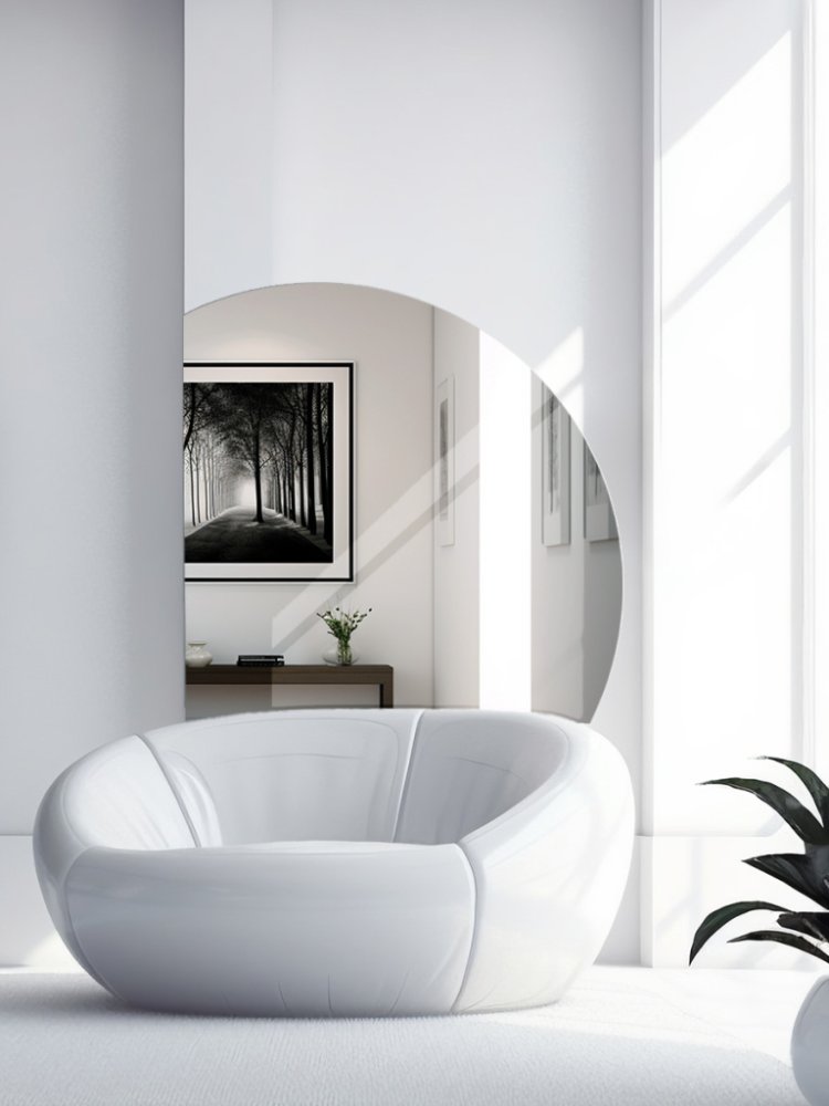 Зеркало угловое с подсветкой