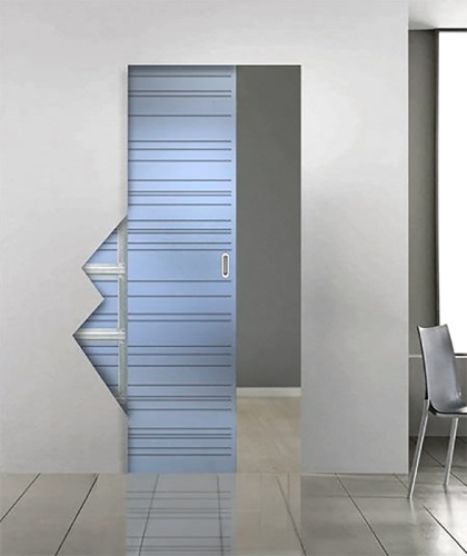 Дверь раздвижная со скрытым пеналом