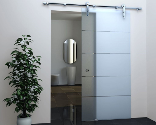 Дверь раздвижная с открытым треком