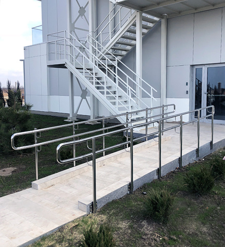 Ограждения ригельные с торцевым креплением