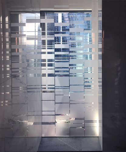 Стеклянная перегородка-ограждение