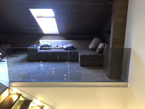 Ограждения балконов и террас на профиле без поручней