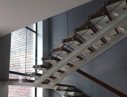 Стеклянная перегородка-ограждение