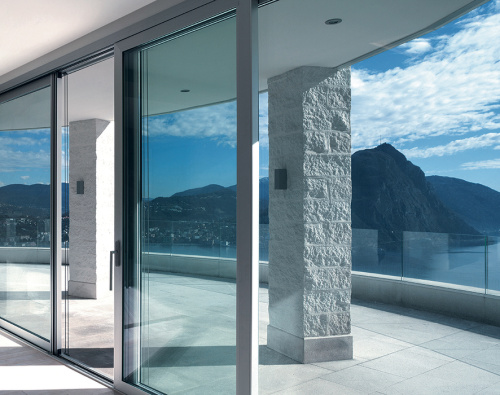 Дверь раздвижная с закрытым треком