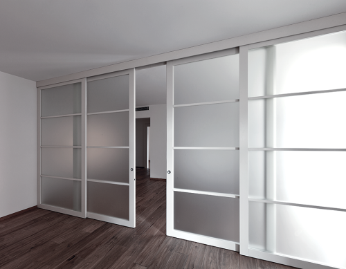 Дверь раздвижная с закрытым треком