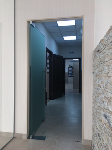 Дверь маятниковая с доводчиком