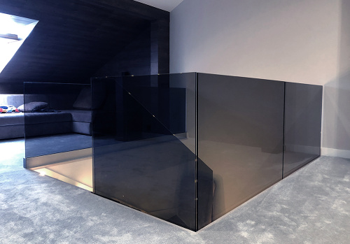 Ограждения балконов и террас на профиле без поручней