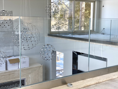 Ограждения балконов и террас на профиле без поручней