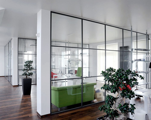 Перегородка с узким профилем