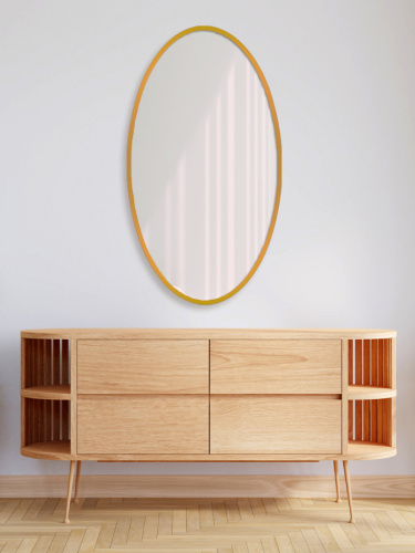 Зеркало Овал в раме с подсветкой