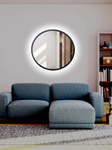 Зеркало круглое в раме с подсветкой (Frame Light)