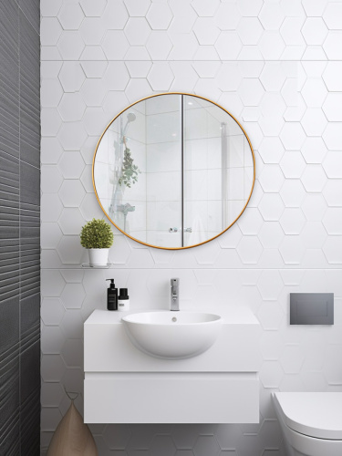 Зеркало Круглое в тонкой раме (Frame Elegant)