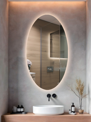 Зеркало овал с подсветкой