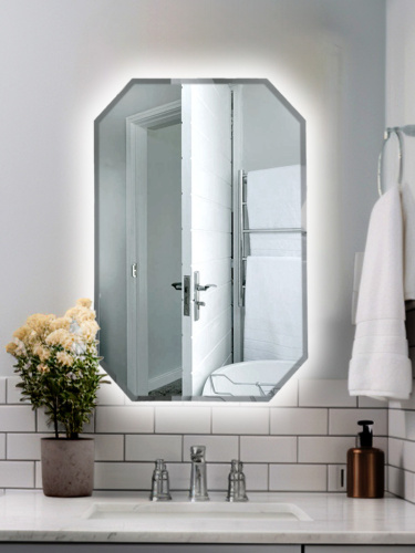 Зеркало Восьмиугольник с подсветкой