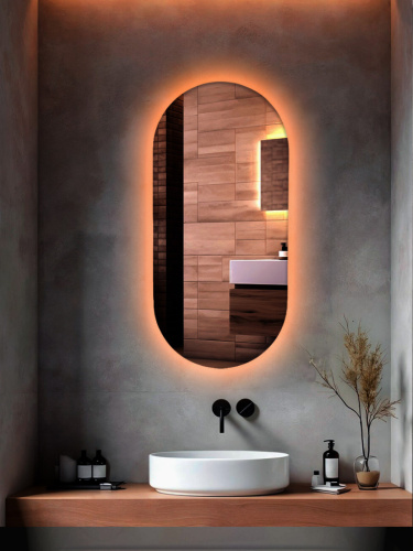 Зеркало Капсула с подсветкой