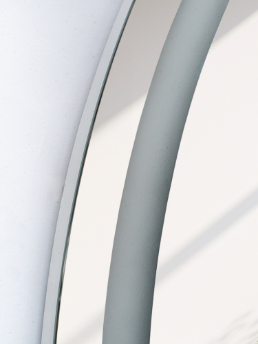 Зеркало полукруг с лицевой подсветкой