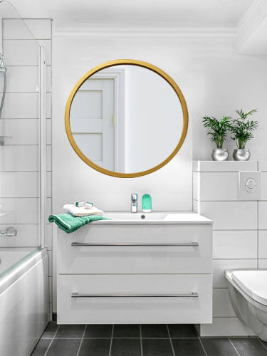 Зеркало круглое в раме с подсветкой (Frame Light)