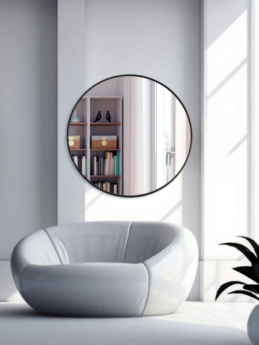 Зеркало Круглое в тонкой раме (Frame Elegant)