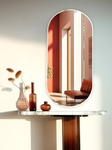 Зеркало Капсула с фацетом с подложкой