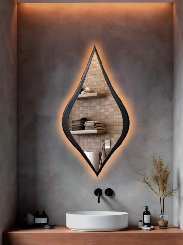 Зеркало Candle в раме с подсветкой