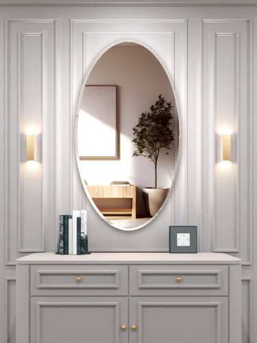 Зеркало овал с фацетом с подложкой