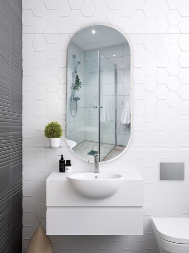 Зеркало Капсула с фацетом с подложкой