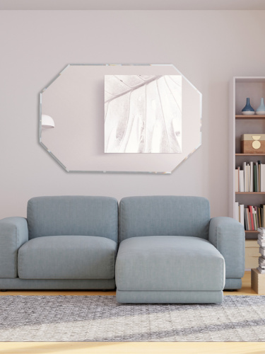 Зеркало Восьмиугольник с подсветкой