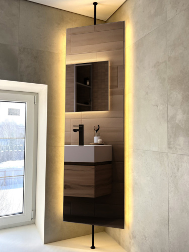 Зеркало поворотное с подсветкой