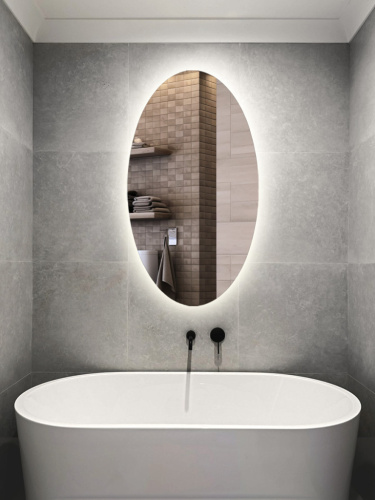 Зеркало овал с подсветкой