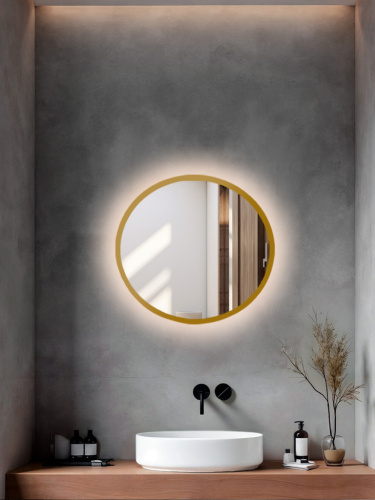 Зеркало круглое в раме с подсветкой (Frame Light)