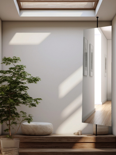 Зеркало поворотное с подсветкой