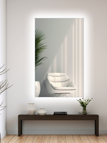 Зеркало прямоугольное с подсветкой